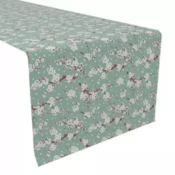 Настольная дорожка, 100 % хлопок, 16x90 дюймов, цвет китайской вишни.