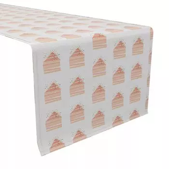 Настольная дорожка, 100 % хлопок, 16x90 дюймов, милый абстрактный дизайн.