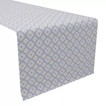 Настольная дорожка, 100 % хлопок, 16x90 дюймов, геометрический декор.