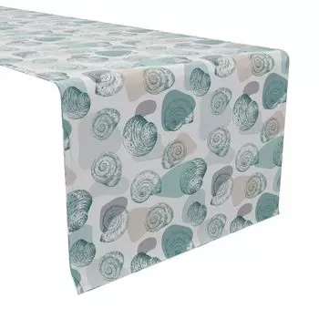 Настольная дорожка, 100 % хлопок, 16x90 дюймов, модные ракушки