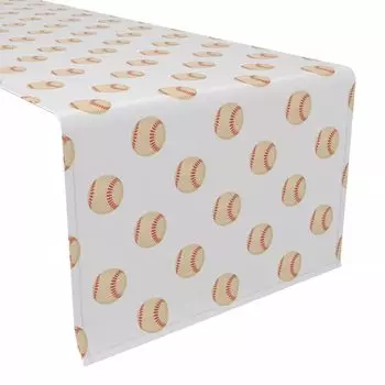 Настольная дорожка, 100 % хлопок, бейсбольные мячи 16x90 дюймов.