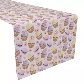 Настольная дорожка, 100 % полиэстер, 12x72 дюйма, Violet Sweets.