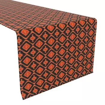 Настольная дорожка, 100 % полиэстер, 12x72 дюйма, икат Хэллоуин.