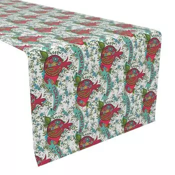 Настольная дорожка, 100% полиэстер, 12x72 дюйма, Happy Rosh Hashanah.