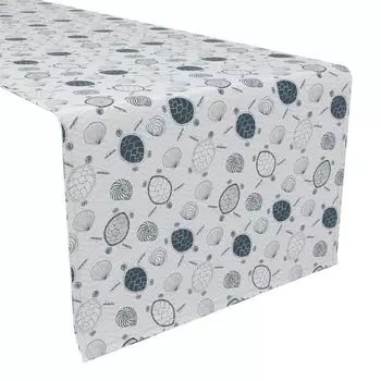 Настольная дорожка, 100 % полиэстер, 14x108 дюймов, подводная дикая природа