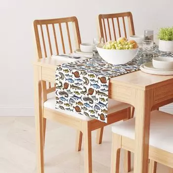 Настольная дорожка, 100% полиэстер, 14x108 дюймов, Fresh Catch