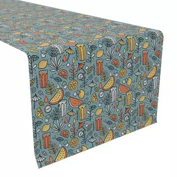 Настольная дорожка, 100 % полиэстер, 14x108 дюймов, яркие закуски.