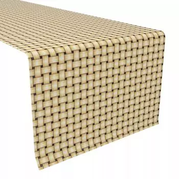 Настольная дорожка, 100% полиэстер, плетеная ткань Apple Pie, 12x72 дюйма.
