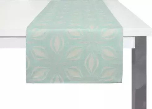 Настольная дорожка Adam "Retro Floret", экологически чистая 50х150 см, светло-бирюзовый