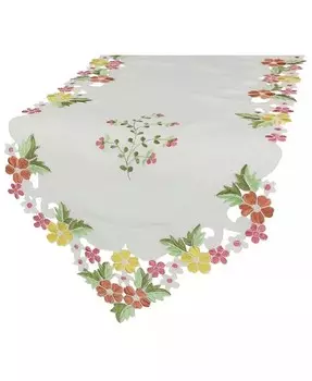 Настольная дорожка Fancy Flowers, 15 x 54 дюйма Xia Home Fashions, красный
