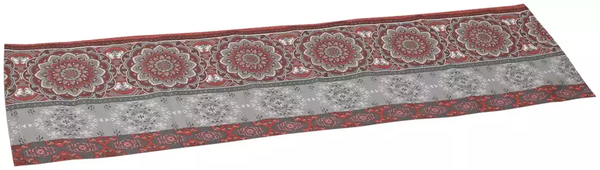Настольная дорожка GO-DE, (1 шт.) 40х140 см, красный/серый