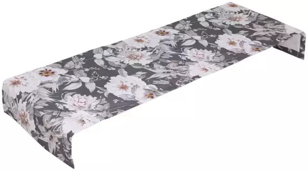 Настольная дорожка GO-DE "Лара", (1 шт.), ДхШ: прибл. 120x40 см, устойчивая к УФ-излучению 40х140 см, антрацит/белый