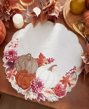 Настольная дорожка из ткани в стиле бохо с ришелье Elrene, мультиколор