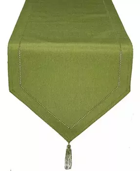 Настольная дорожка Melrose для вышивки ришелье, 16 x 90 дюймов Xia Home Fashions, зеленый