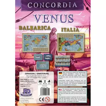 Настольная игра Concordia Venus Board Game: Balearica And Italia Map Expansion