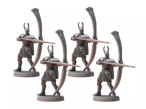Настольная игра Dark Souls The Roleplaying Game Silver Knight Greatbowmen Miniature Set