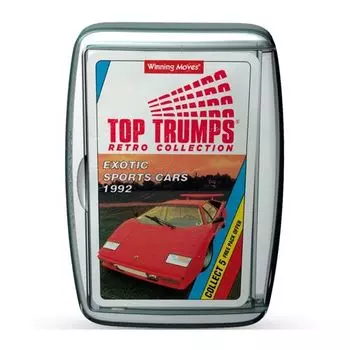 Настольная игра Exotic Sports Cars Retro – Top Trumps Retro Winning Moves