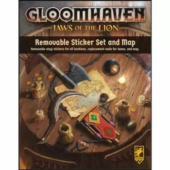 Настольная игра Gloomhaven: Jaws of the Lion - Removable Sticker Set & Map