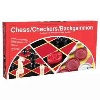 Настольная игра Jax LTD. Checkers/Chess/Backgammon-Folding Board