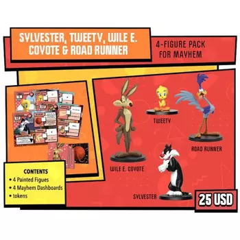 Настольная игра Looney Tunes Mayhem 4-Figure Pack