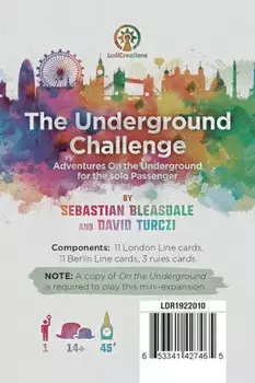 Настольная игра Ludicreations The Underground Challenge: London and Berlin