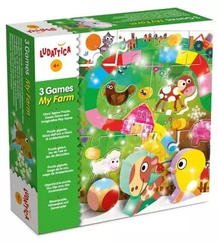 Настольная игра + пазл Моя ферма, Лудаттика Ludattica