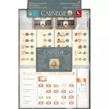 Настольная игра Pegasus Spiele Carnegie: Departments & Donations Expansion