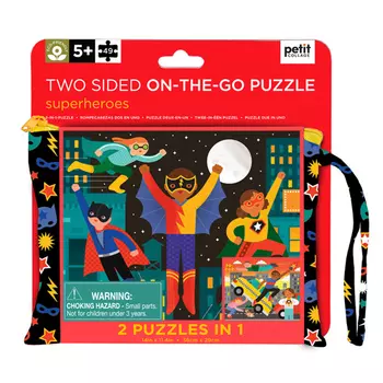 Настольная игра Two Sided On-The-Go Puzzle Superheroes
