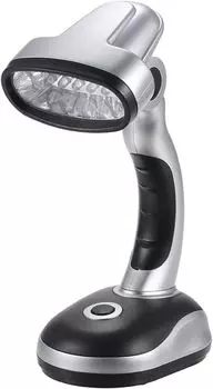 Настольная лампа, 12 светодиодов, портативная настольная лампа, настольная лампа, питание от батареек 3*AA, регулируемый угол освещения для работающих студентов, чтение yozhiqu