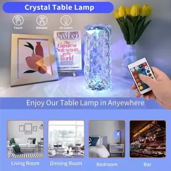 Настольная лампа AKKEE, прозрачный