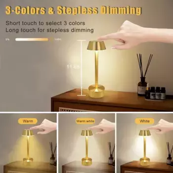 Настольная лампа AKKEE, золотой