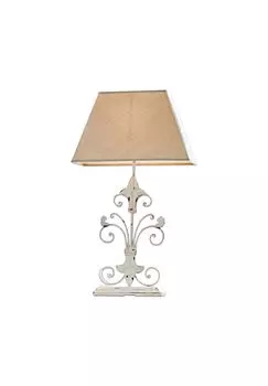 Настольная лампа Alvara бежевый/античный белый Loberon, бежевый/античный белый