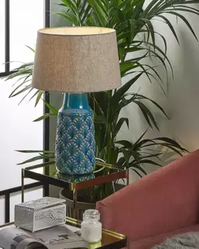 Настольная лампа Beliani, синий