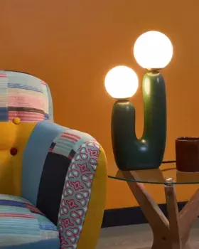 Настольная лампа Beliani, зеленый