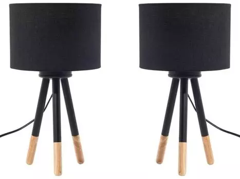 Настольная лампа Belianin TOBOL 2 шт цвет schwarz/eiche hell