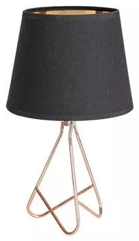 Настольная лампа Blanka золотисто-черный E14 1x MAX 40Вт В:29см 17см с кабелем-выключателем Rabalux