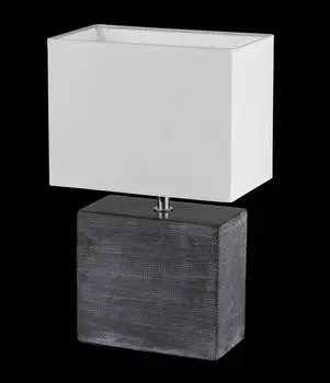 Настольная лампа бревенчатая конструкция коричневая широкая Fischer & Honsel Leuchten