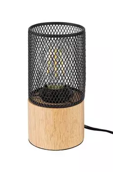 Настольная лампа CALLUM металл/дерево бук черный E27 1 X макс.25Вт Ш:19,5см 9,5см Rabalux