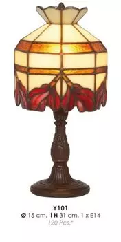 Настольная лампа Casa Padrino Tiffany 15 x H. 31 см - настольная лампа ручной работы - качество класса люкс