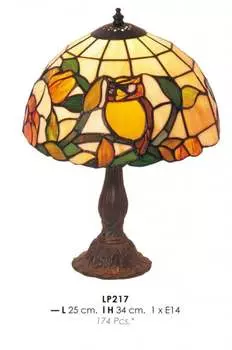 Настольная лампа Casa Padrino Tiffany 25 x В. 34 см - Табурет Tiffany