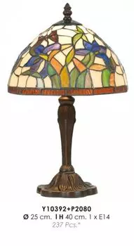 Настольная лампа Casa Padrino Tiffany 25 x В. 40 см - Табурет Tiffany ручной работы