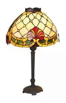 Настольная лампа Casa Padrino Tiffany 34 x 21 см - Табурет Tiffany ручной работы - Светильники Tiffany