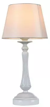 Настольная лампа Casa Padrino в стиле барокко глянцевый белый 23 x В. 48 см - Мебель в стиле модерн