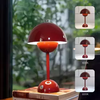 Настольная лампа Ciskotu, красный