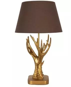 Настольная лампа Clayre & Eef 35x59 см, полирезина золотисто-коричневого цвета Clayre&Eef, золото