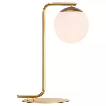 Настольная лампа click-licht, 7,25x7,25x41 см, цвет латуни