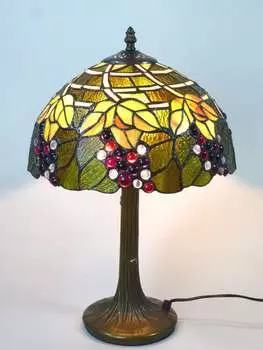 Настольная лампа Corina в стиле Тиффани. Dapo Leuchten, мультиколор
