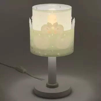 Настольная лампа Dalber Sweet Love в пастельных зелено-белых тонах E14, зеленый