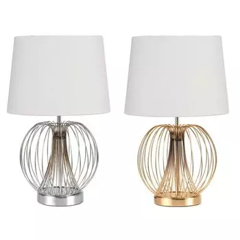 Настольная лампа DKD Home Decor 32,5 x 32,5 x 52 см металл белый 220 В 50 Вт (2 шт.)