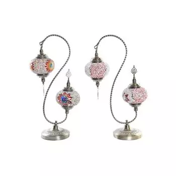 Настольная лампа DKD Home Decor Colorful Metal Crystal 50 Вт 220 В 35 x 18 x 63 см (2 шт.)